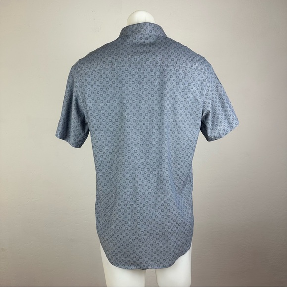 Travis Mathew Reverse-Patterned Button-Down Shirt - Picture 8 of 9
